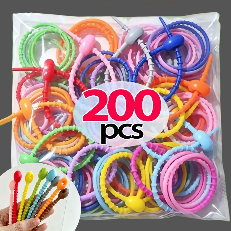 10/200 szt. Silikonowe opaski  – Cable Winder Keychain recenzja i cena