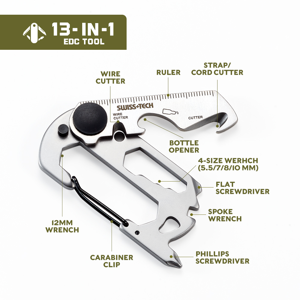 SWISS TECH 13 w 1 Mini Protabl – Edc Carry Knife recenzja i cena