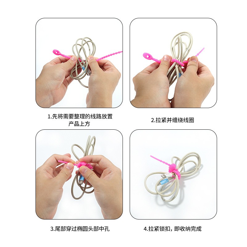 Losowe kolory 5 szt. Wielofunk – Cable Winder Keychain recenzja i cena